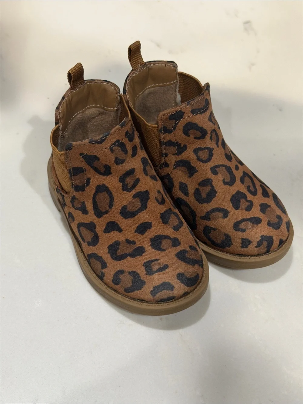 GAP Kids Leopard Print Chelsea Boots - Brown and Black
